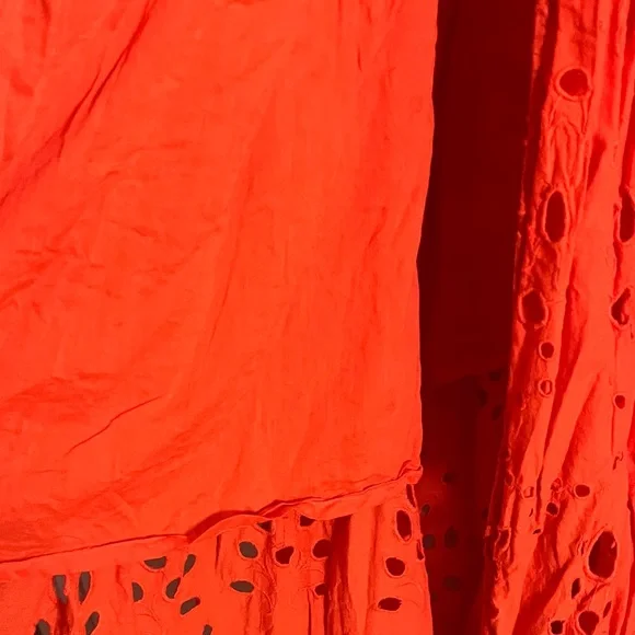 ASOS Vibrant Orange Long Sleeve Dress - Picture 9 of 12